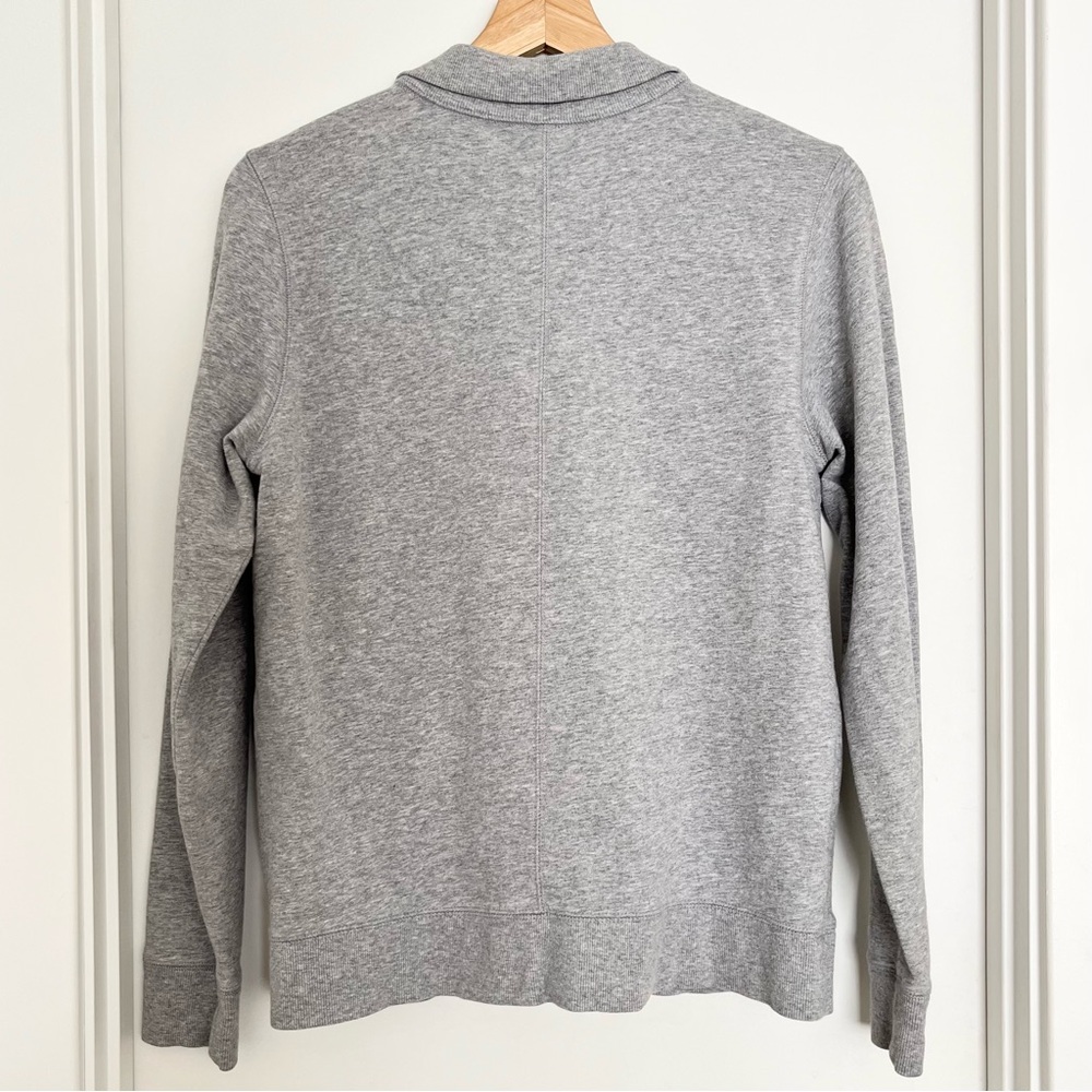 Neiman Marcus Women's Gray Full-Zip Sweatshirt Size S Elevated Basic Comfy Lux - Picture 2 of 4